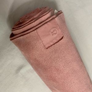 Lululemon pink The Towel - workout accessory